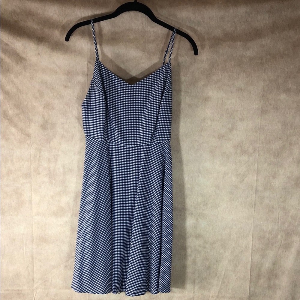 Old Navy‎ Blue and White Gingham Mini Dress